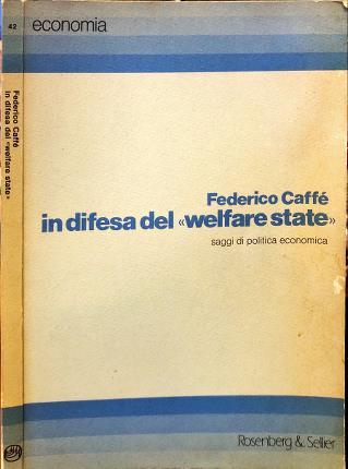 In difesa del “welfare state” - Federico Caffè - copertina