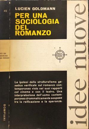 Per una sociologia del romanzo - Lucien Goldmann - copertina