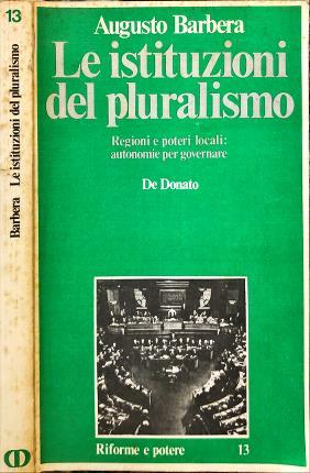 Le istituzioni del pluralismo - Augusto Barbera - copertina