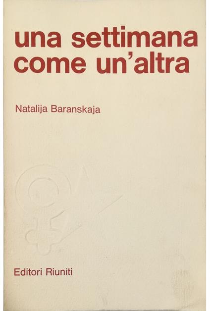 Una settimana come un'altra - Natalija Baranskaja - copertina