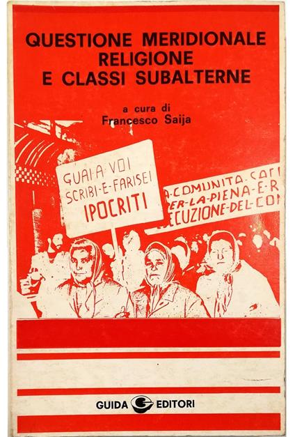 Questione meridionale religione e classi subalterne - copertina