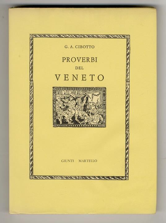 Proverbi del veneto - Gian Antonio Cibotto - copertina