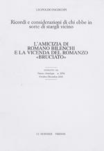 L' amicizia di Romano Bilenchi e la vicenda del romanzo 