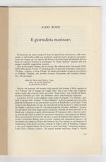 Il giornalista marinaro. [Estratto da:] D'Annunzio giornalista. Atti del V convegno internazionale di studi dannunziani. Pescara, 14-15 ottobre 1983