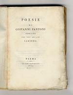 Poesie di Giovanni Fantoni toscano fra gli arcadi Labindo