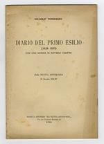 Diario del primo esilio (1838-1839). Con una notizia di Raffaele Ciampini. Dalla Nuova Antologia[...]