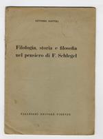 Filologia, storia e filosofia nel pensiero di F. Schlegel