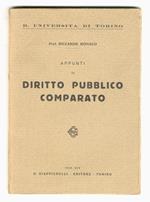 Appunti di diritto pubblico comparato