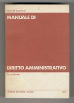Manuale di diritto amministrativo. XII edizione