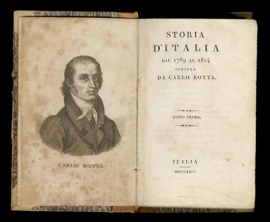 Storia d'Italia dal 1789 al 1814, scritta da Carlo Botta. Tomo primo [- tomo decimo] - Carlo Botta - copertina