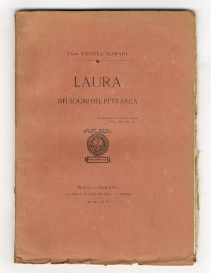 Laura nei sogni del Petrarca - Fedele Romani - copertina