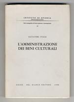 L' amministrazione dei beni culturali