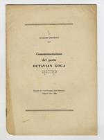Commemorazione del poeta Octavian Goga. Estratto da 
