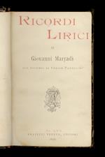 Ricordi lirici [...] Con un proemio di Enrico Panzacchi