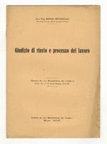 Giudizio di rinvio e processo del lavoro