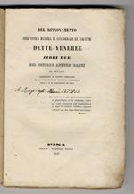 Del rinnovamento dell'antica maniera di considerare le malattie dette veneree. Libri due del dottore Andrea Ranzi di Pesaro (...)