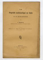 La propriété ecclesiastique en Italie et sa réorganisation