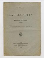 La filosofia di Herbert Spencer. (Estratto dalla Rivista di Sociologia, anno VII, fasc. V-VI, settembre-dicembre 1903)