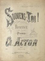 Souviens-Toi! Romance sans paroles pour Piano. Op. 132. A M.lle Anne Costa. (21400)