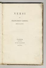 Versi di Francesco Cassoli reggiano