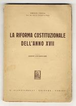 La riforma costituzionale dell'anno XVII (1939). Lezioni universitarie