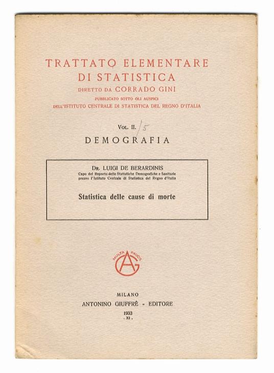 Statistica delle cause di morte - copertina