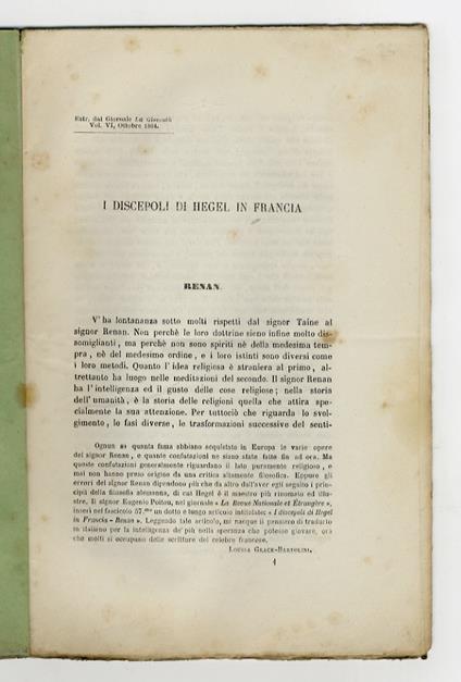 I discepoli di Hegel in Francia - copertina