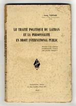 Le traité politique du Latran et la personalité en droit international public