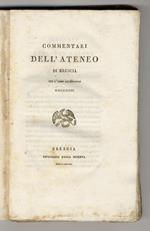 COMMENTARI dell'Ateneo di Brescia per l'anno accademico MDCCCXXXVIII