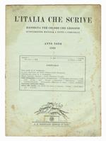 ITALIA (L') che scrive. Rassegna per coloro che leggono. Supplemento mensile a tutti i periodici. Anno nono. 1926. Fascicolo n. 1