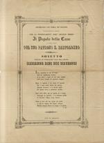 CELEBRANDO con pompa più solenne in rendimento di grazie per la preservazione dall'asiatico morbo il Popolo della Cune l'annua festa del suo patrono S. Bartolomeo: Sonetto dedicato all'incomparabile merito della Signora Marianna Dini nei Silvestri [s