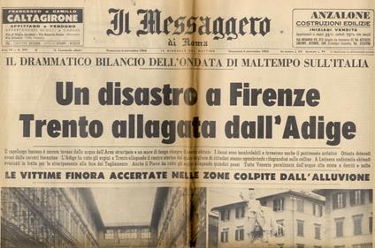 MESSAGGERO (IL) di Roma. Anno 88. N. 297. Domenica 6 novembre 1966 - copertina