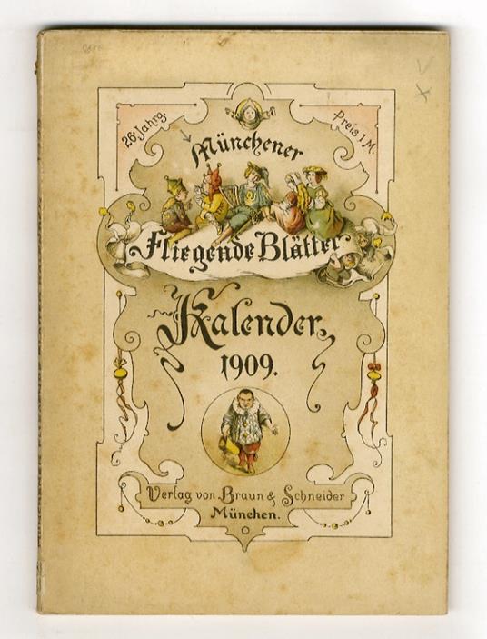 Münchener Fliegende Blätter. Kalender für 1909. XXVI Jahrgang - copertina