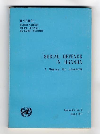 SOCIAL defence in Uganda. A Survey for Research - copertina