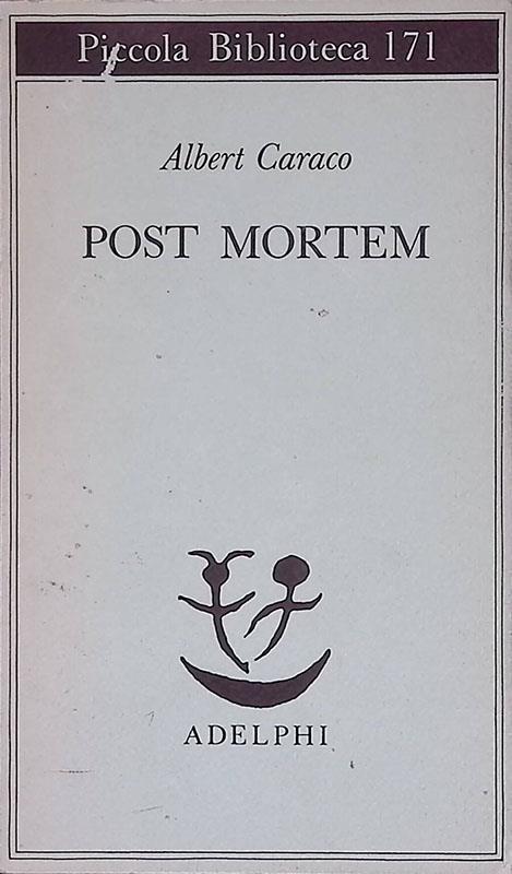 Post mortem - Albert Caraco - copertina