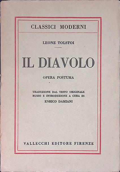 Il diavolo. Opera postuma - Leo N. Tolstoj - copertina