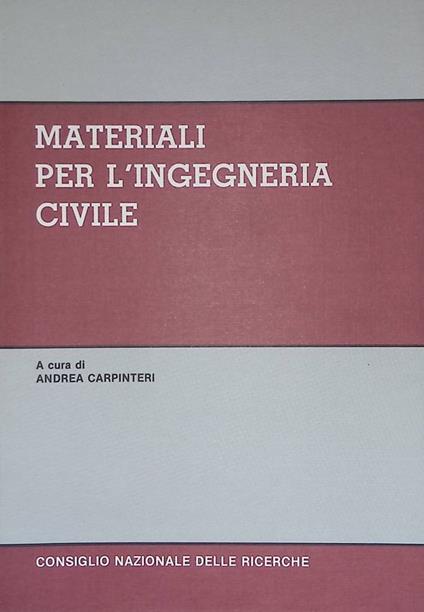 Materiali per l'ingegneria civile - copertina