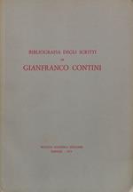 Bibliografia degli scritti di Gianfranco Contini