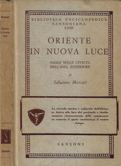 Oriente in nuova luce - Sabatino Moscati - copertina