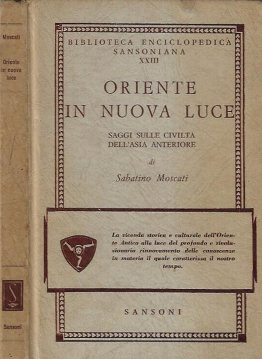 Oriente in nuova luce - Sabatino Moscati - copertina