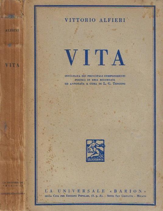 Vita - Vittorio Alfieri - copertina