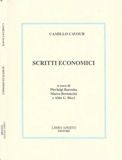 Scritti economici - Camillo Cavour - copertina