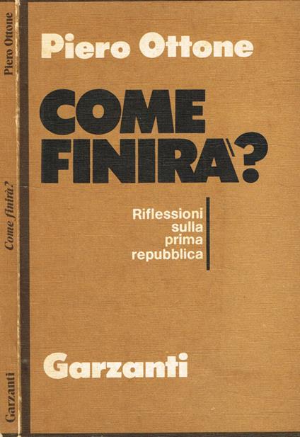 Come finirà? - Piero Ottone - copertina