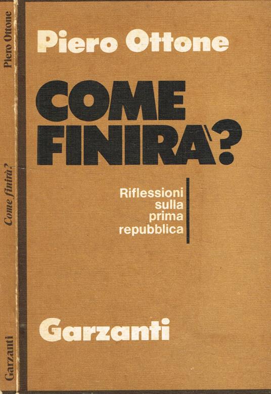 Come finirà? - Piero Ottone - copertina