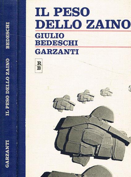 Il peso dello zaino - Giulio Bedeschi - copertina