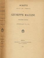 Scritti editi ed inediti di Giuseppe Mazzini. Epistolario di Giuseppe Mazzini volume XL