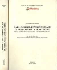 Catalogo del fondo musicale di Santa Maria in Trastevere nell