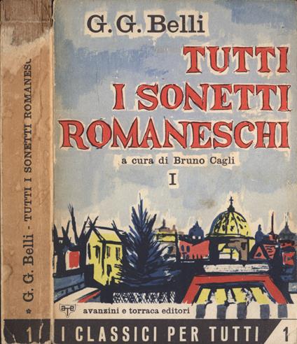 Tutti sonetti romaneschi Vol. I - Gioachino Belli - copertina