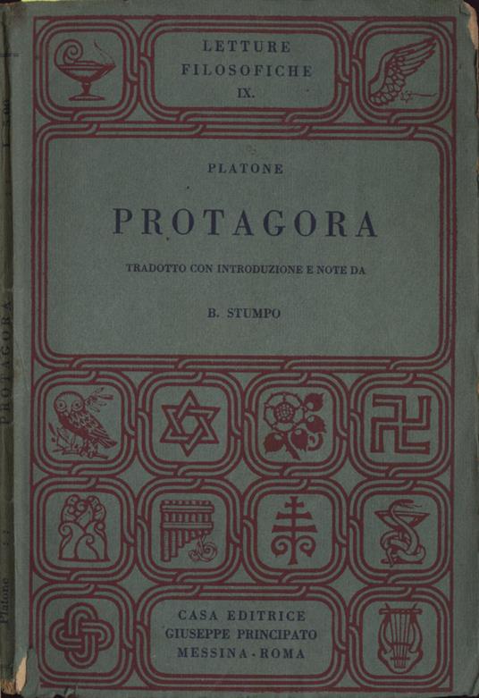 Protagora - Platone - copertina