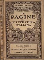 Le pagine della letteratura italiana Vol. VII